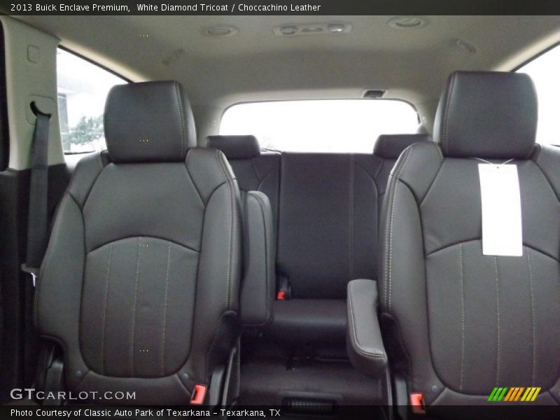 White Diamond Tricoat / Choccachino Leather 2013 Buick Enclave Premium