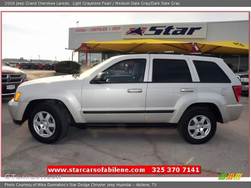 Light Graystone Pearl / Medium Slate Gray/Dark Slate Gray 2009 Jeep Grand Cherokee Laredo