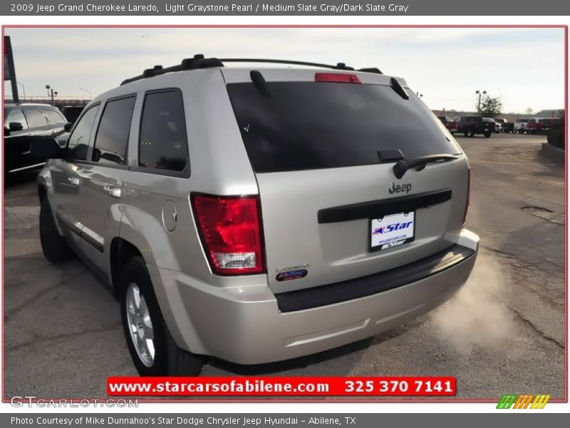 Light Graystone Pearl / Medium Slate Gray/Dark Slate Gray 2009 Jeep Grand Cherokee Laredo