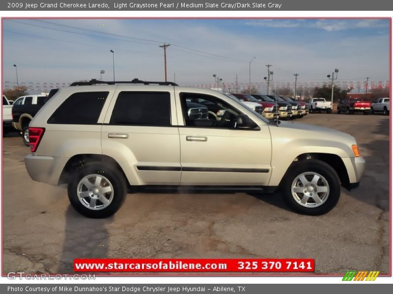 Light Graystone Pearl / Medium Slate Gray/Dark Slate Gray 2009 Jeep Grand Cherokee Laredo