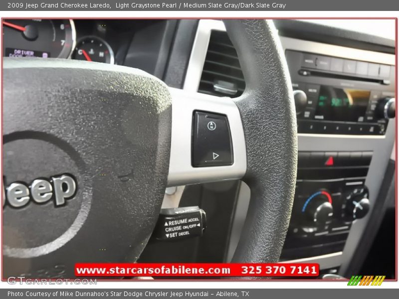 Light Graystone Pearl / Medium Slate Gray/Dark Slate Gray 2009 Jeep Grand Cherokee Laredo
