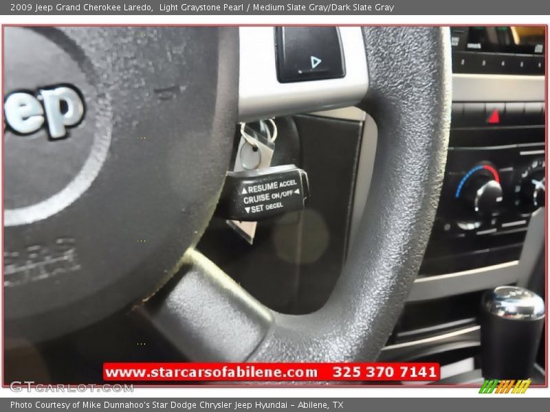 Light Graystone Pearl / Medium Slate Gray/Dark Slate Gray 2009 Jeep Grand Cherokee Laredo