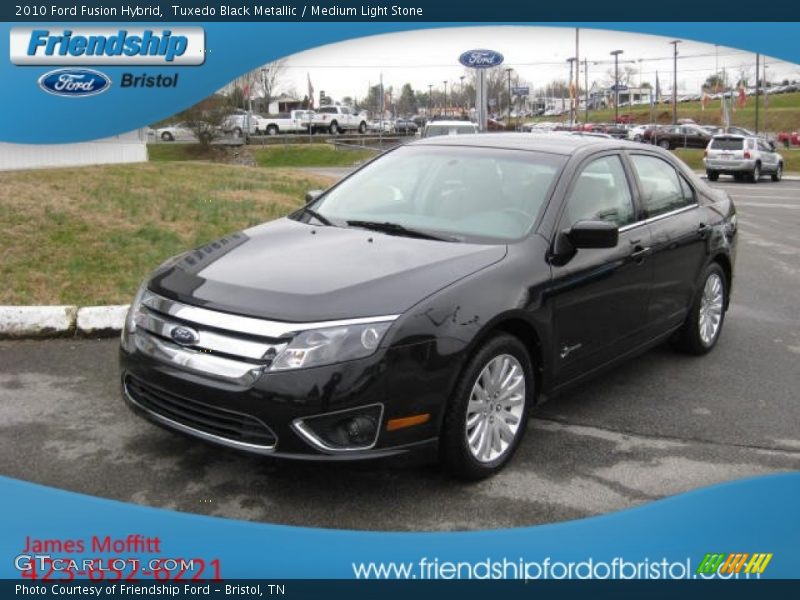 Tuxedo Black Metallic / Medium Light Stone 2010 Ford Fusion Hybrid