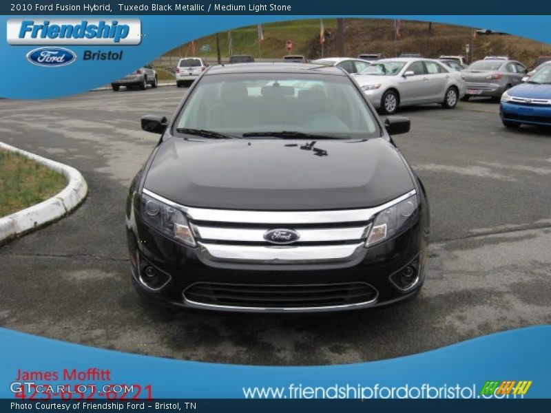 Tuxedo Black Metallic / Medium Light Stone 2010 Ford Fusion Hybrid