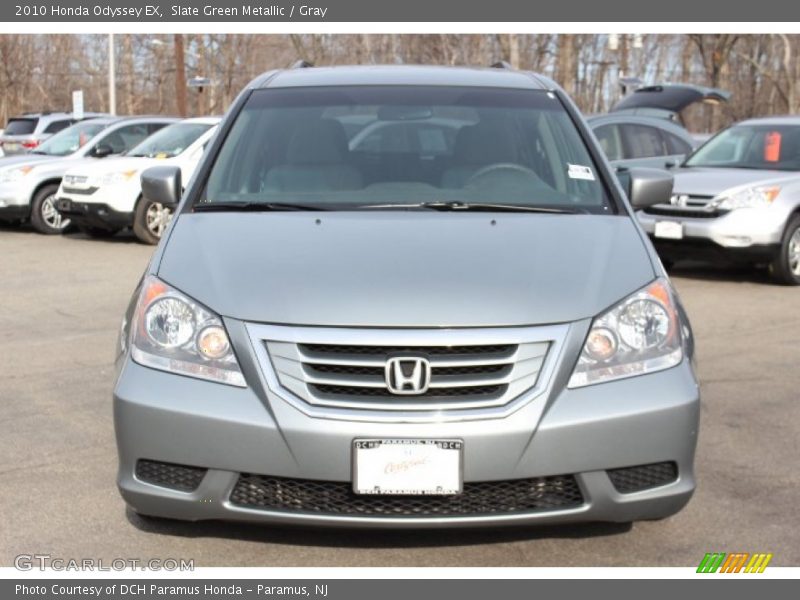 Slate Green Metallic / Gray 2010 Honda Odyssey EX