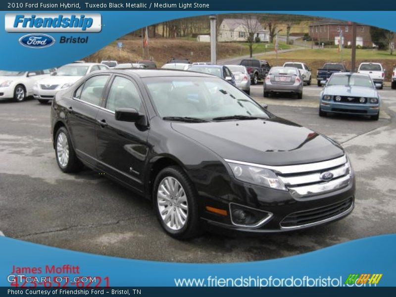 Tuxedo Black Metallic / Medium Light Stone 2010 Ford Fusion Hybrid