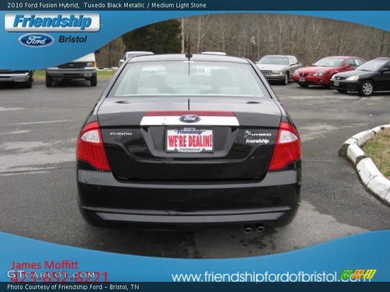 Tuxedo Black Metallic / Medium Light Stone 2010 Ford Fusion Hybrid