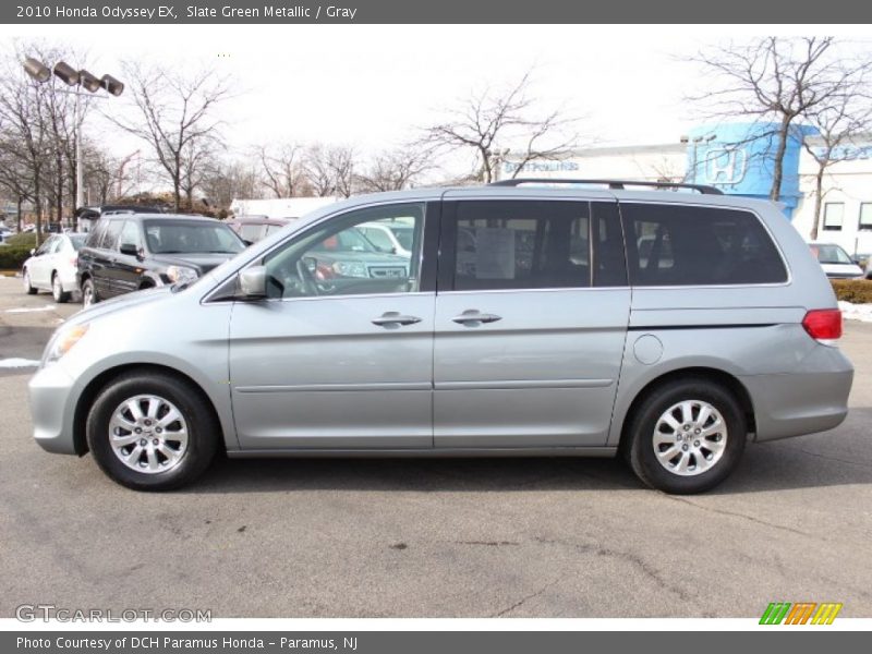 Slate Green Metallic / Gray 2010 Honda Odyssey EX