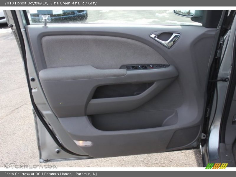 Slate Green Metallic / Gray 2010 Honda Odyssey EX