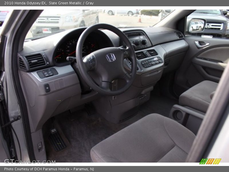 Slate Green Metallic / Gray 2010 Honda Odyssey EX