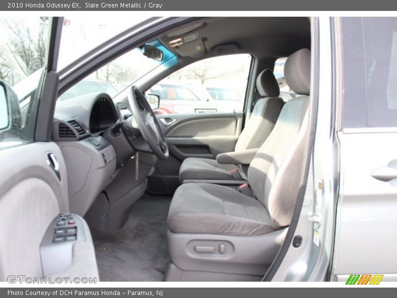 Slate Green Metallic / Gray 2010 Honda Odyssey EX