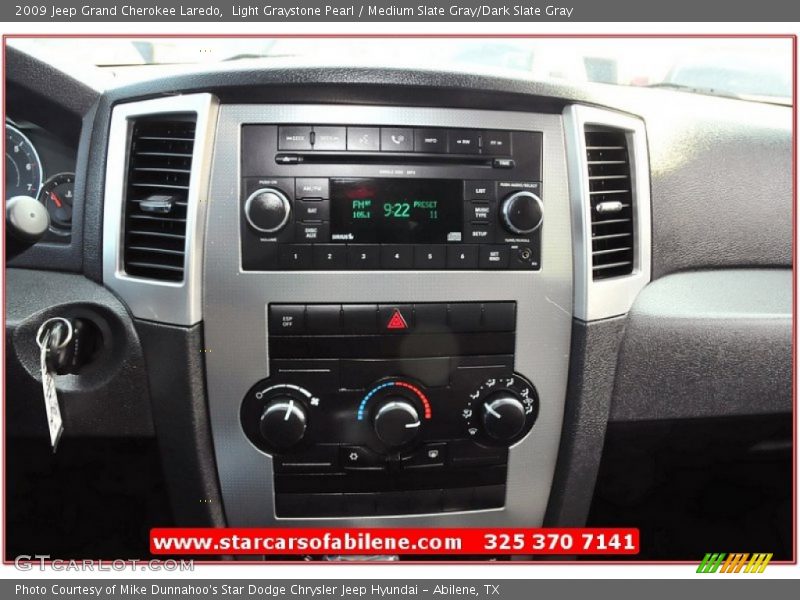 Light Graystone Pearl / Medium Slate Gray/Dark Slate Gray 2009 Jeep Grand Cherokee Laredo