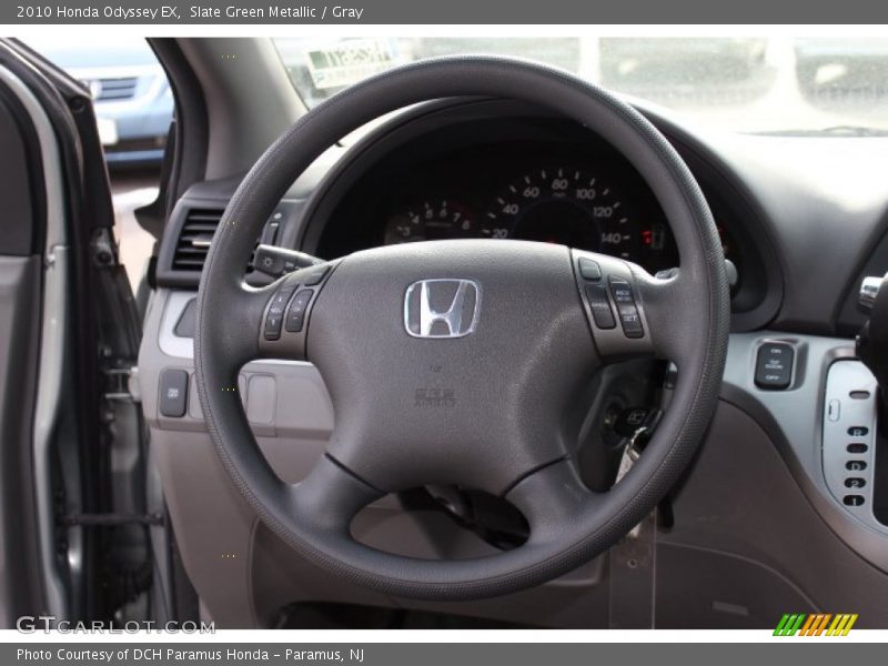 Slate Green Metallic / Gray 2010 Honda Odyssey EX
