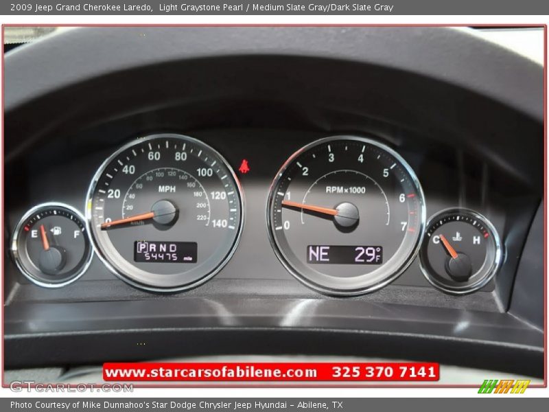 Light Graystone Pearl / Medium Slate Gray/Dark Slate Gray 2009 Jeep Grand Cherokee Laredo