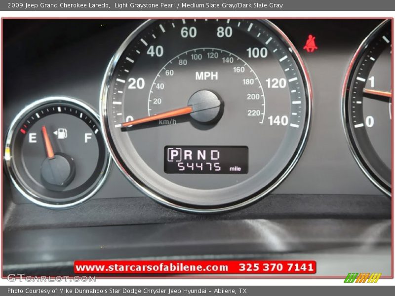 Light Graystone Pearl / Medium Slate Gray/Dark Slate Gray 2009 Jeep Grand Cherokee Laredo