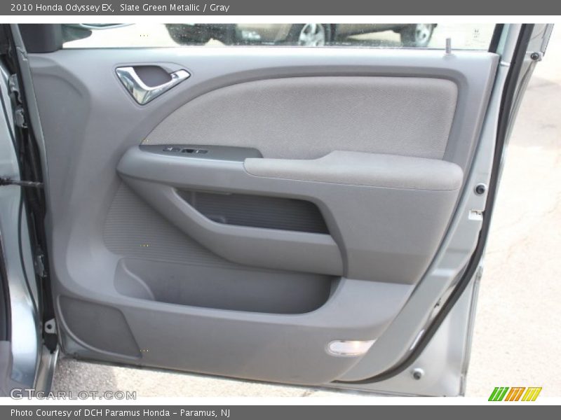 Slate Green Metallic / Gray 2010 Honda Odyssey EX