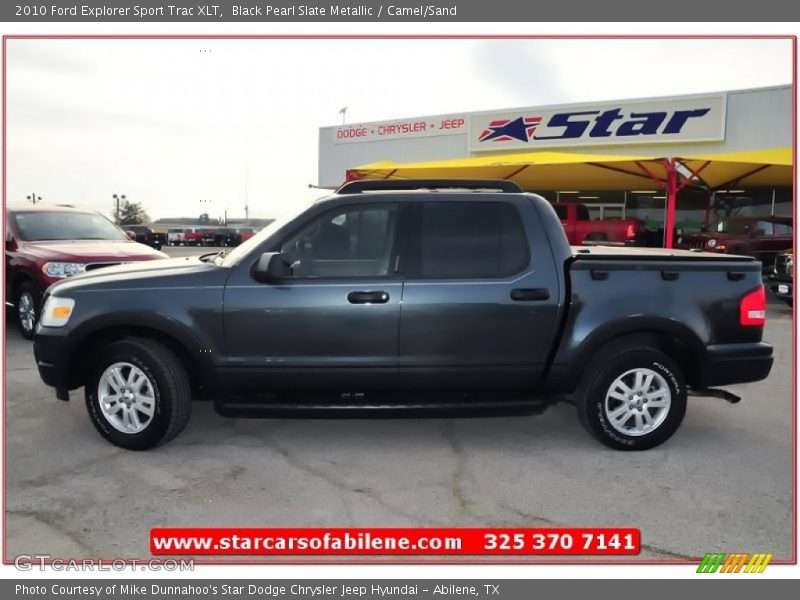 Black Pearl Slate Metallic / Camel/Sand 2010 Ford Explorer Sport Trac XLT