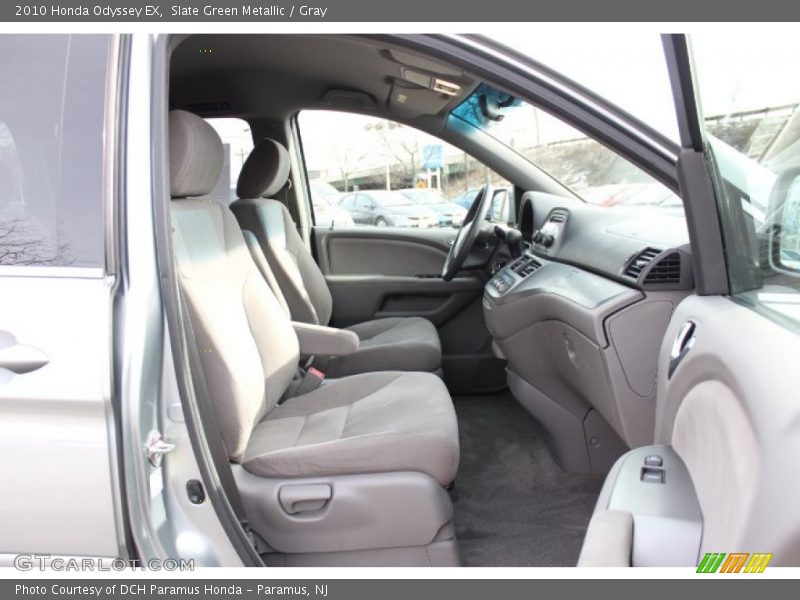 Slate Green Metallic / Gray 2010 Honda Odyssey EX