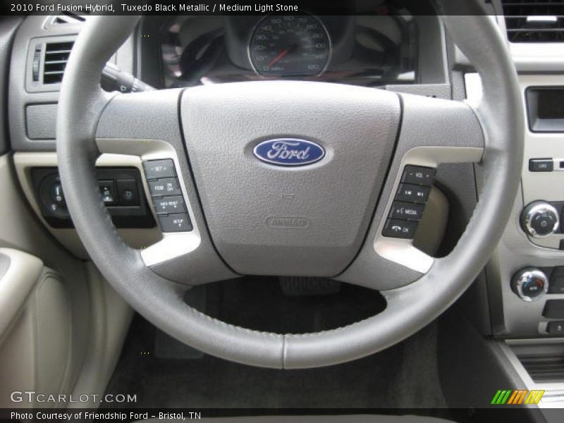 Tuxedo Black Metallic / Medium Light Stone 2010 Ford Fusion Hybrid
