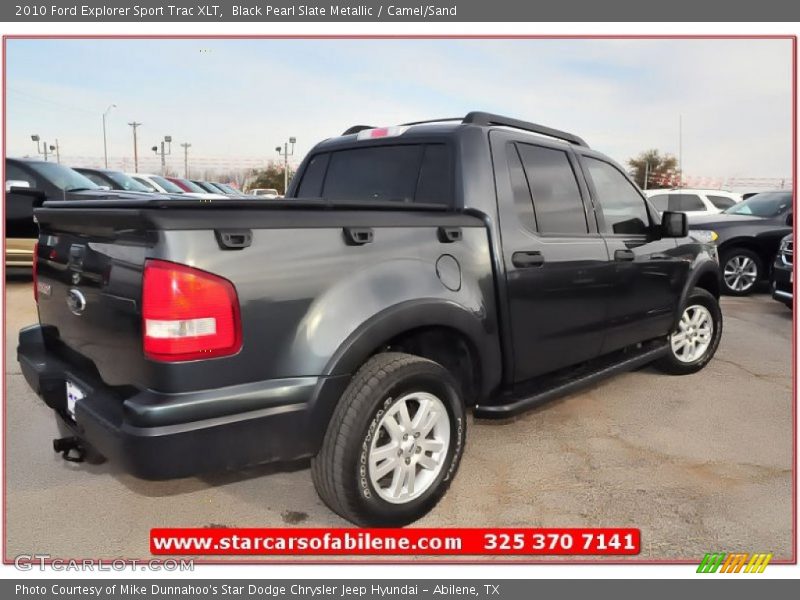 Black Pearl Slate Metallic / Camel/Sand 2010 Ford Explorer Sport Trac XLT