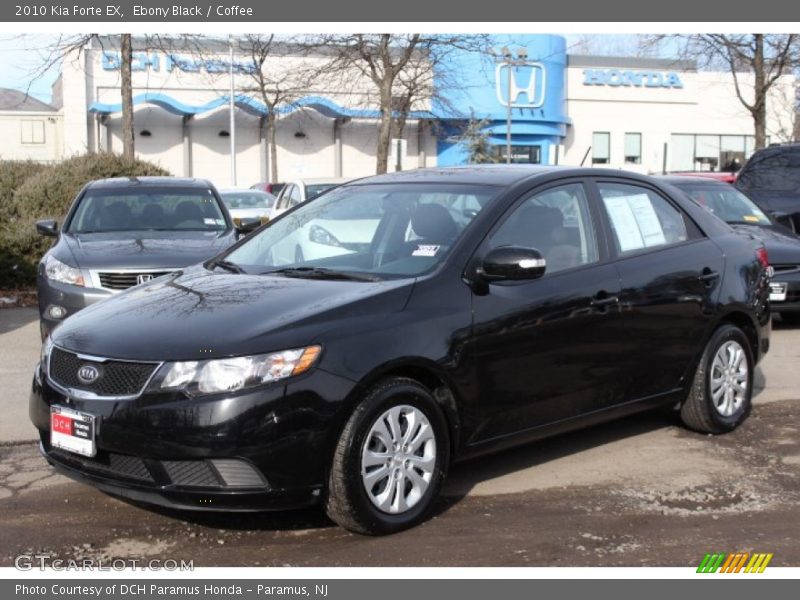 Ebony Black / Coffee 2010 Kia Forte EX