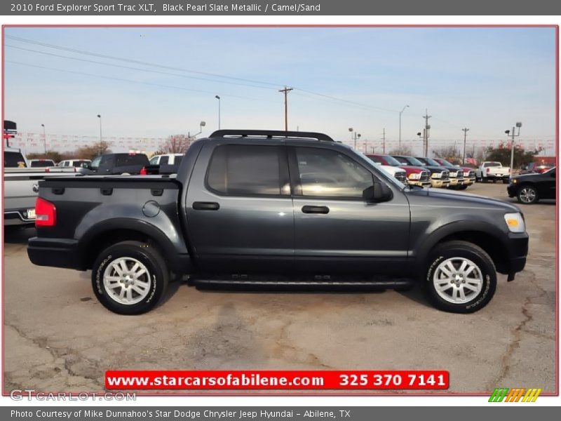 Black Pearl Slate Metallic / Camel/Sand 2010 Ford Explorer Sport Trac XLT