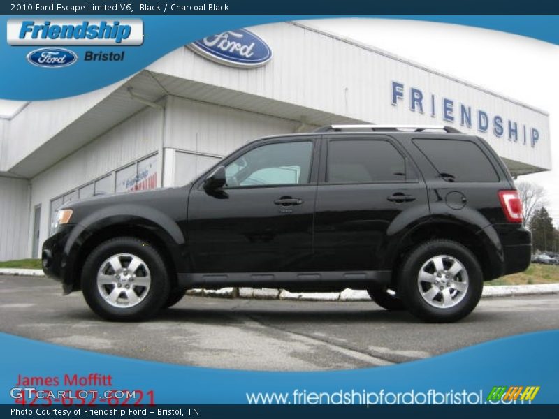 Black / Charcoal Black 2010 Ford Escape Limited V6