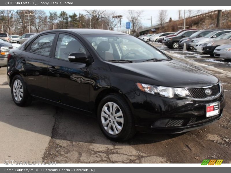 Ebony Black / Coffee 2010 Kia Forte EX