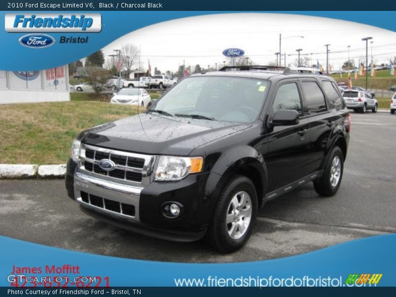 Black / Charcoal Black 2010 Ford Escape Limited V6