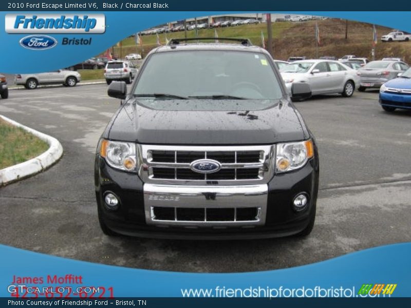 Black / Charcoal Black 2010 Ford Escape Limited V6
