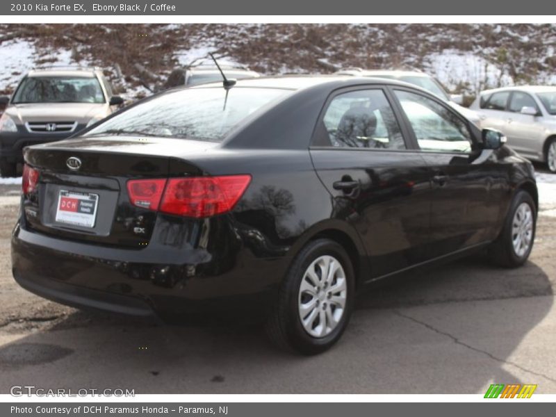 Ebony Black / Coffee 2010 Kia Forte EX