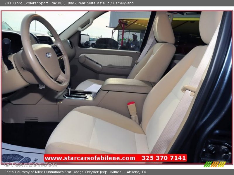 Black Pearl Slate Metallic / Camel/Sand 2010 Ford Explorer Sport Trac XLT