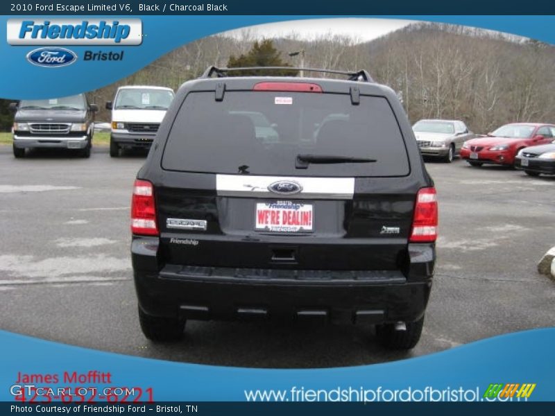 Black / Charcoal Black 2010 Ford Escape Limited V6