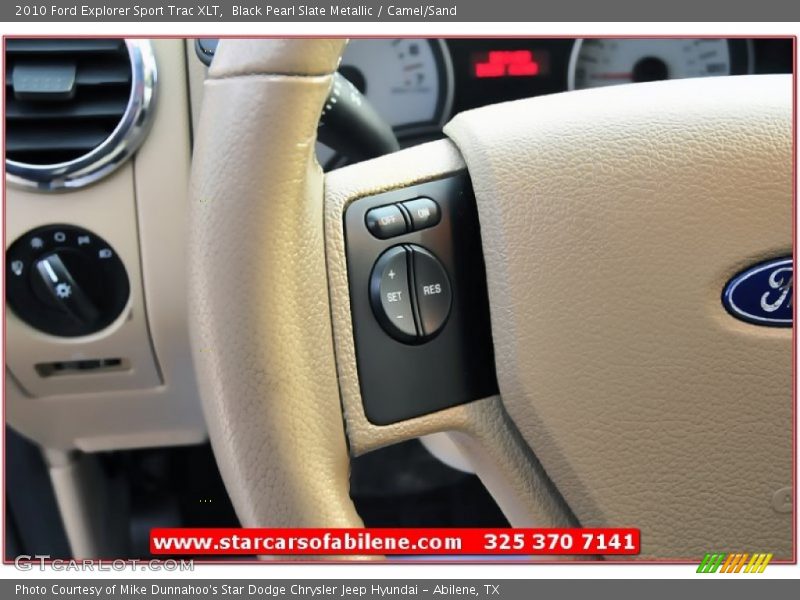 Black Pearl Slate Metallic / Camel/Sand 2010 Ford Explorer Sport Trac XLT