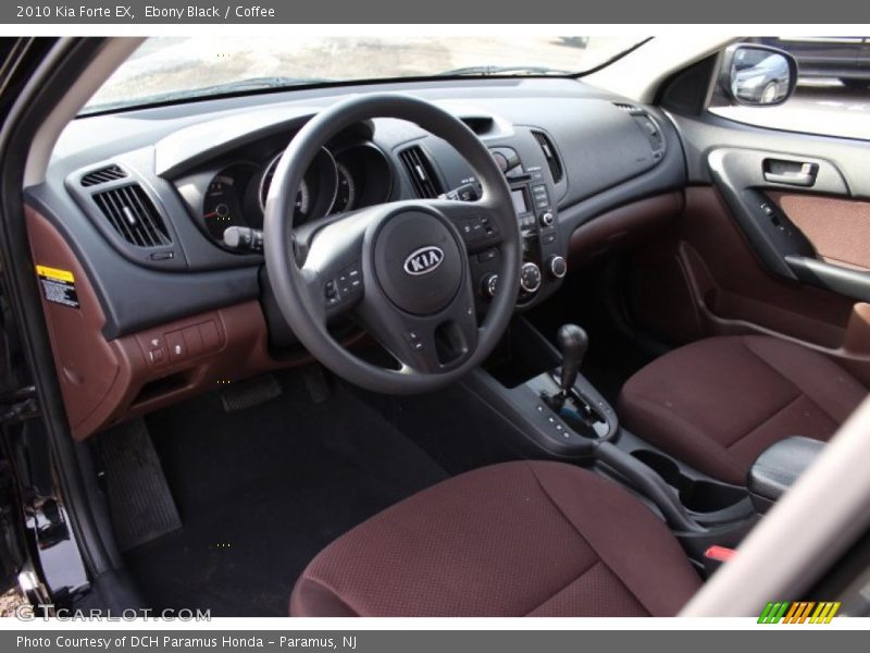 Ebony Black / Coffee 2010 Kia Forte EX