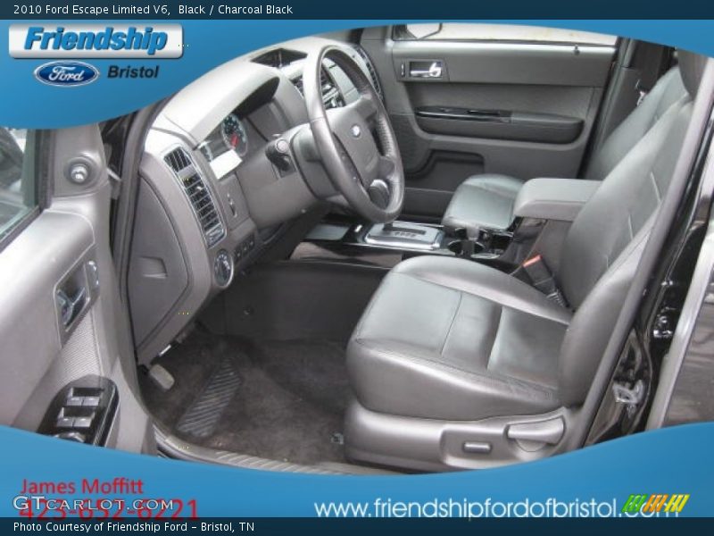 Black / Charcoal Black 2010 Ford Escape Limited V6