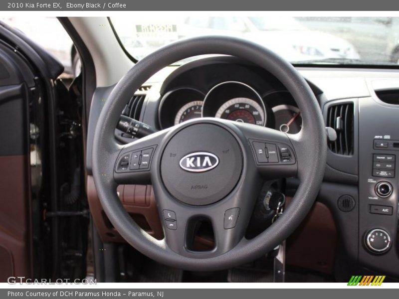 Ebony Black / Coffee 2010 Kia Forte EX