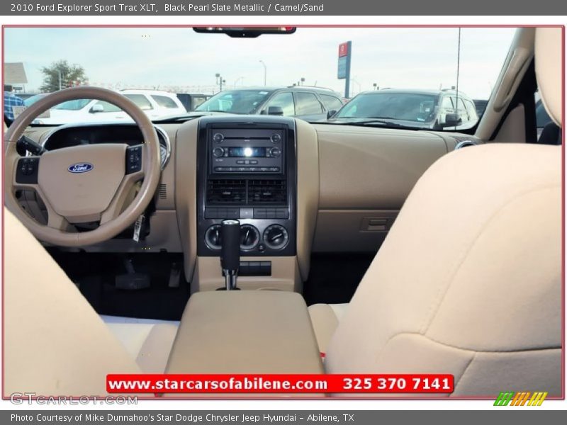 Black Pearl Slate Metallic / Camel/Sand 2010 Ford Explorer Sport Trac XLT