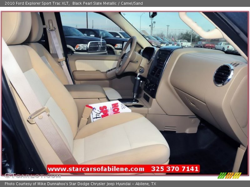Black Pearl Slate Metallic / Camel/Sand 2010 Ford Explorer Sport Trac XLT