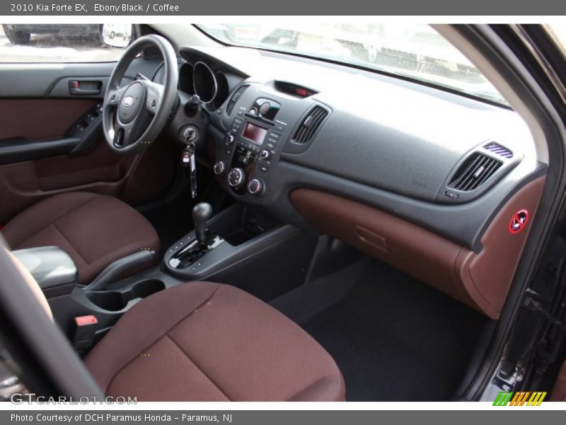 Ebony Black / Coffee 2010 Kia Forte EX