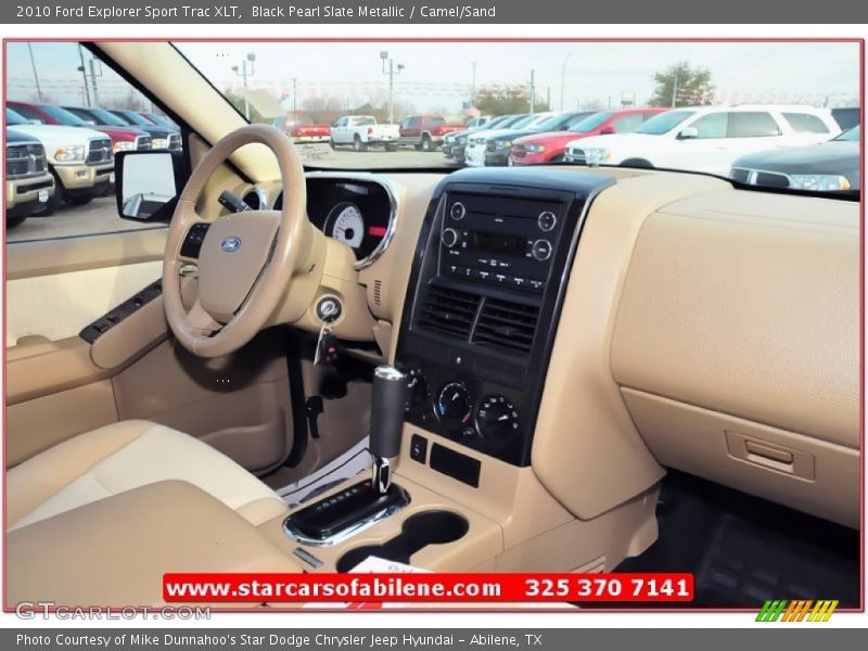 Black Pearl Slate Metallic / Camel/Sand 2010 Ford Explorer Sport Trac XLT