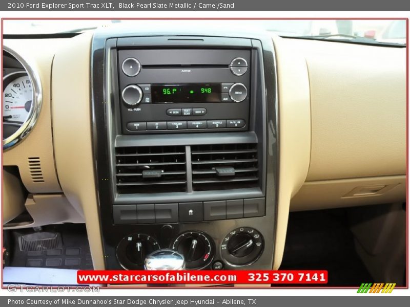 Black Pearl Slate Metallic / Camel/Sand 2010 Ford Explorer Sport Trac XLT