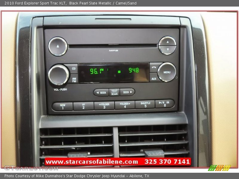 Black Pearl Slate Metallic / Camel/Sand 2010 Ford Explorer Sport Trac XLT