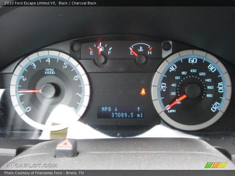 Black / Charcoal Black 2010 Ford Escape Limited V6