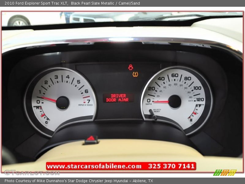 Black Pearl Slate Metallic / Camel/Sand 2010 Ford Explorer Sport Trac XLT