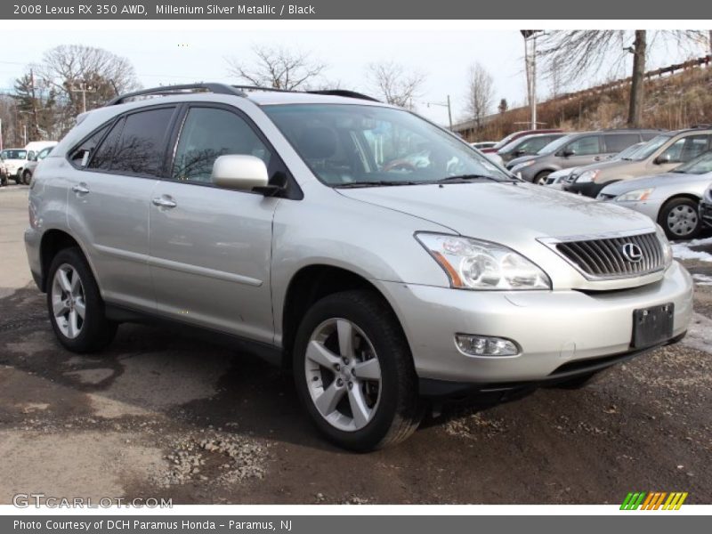 Millenium Silver Metallic / Black 2008 Lexus RX 350 AWD