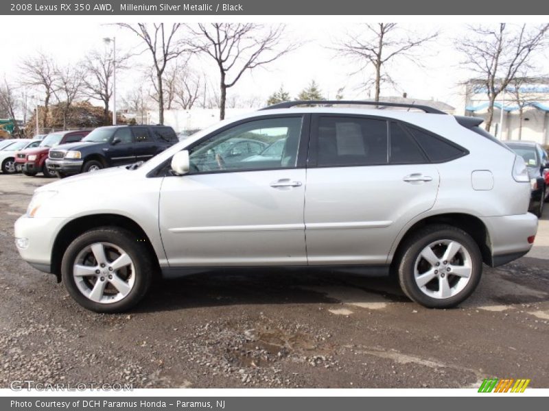 Millenium Silver Metallic / Black 2008 Lexus RX 350 AWD
