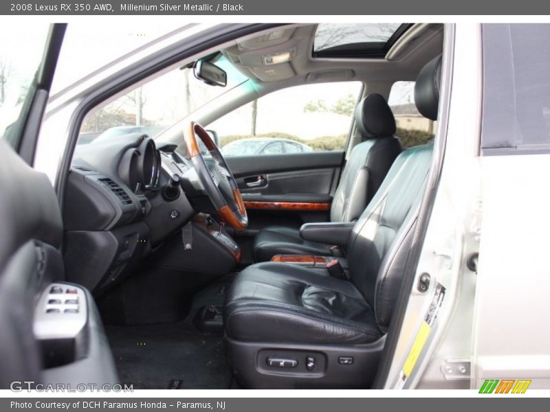 Millenium Silver Metallic / Black 2008 Lexus RX 350 AWD