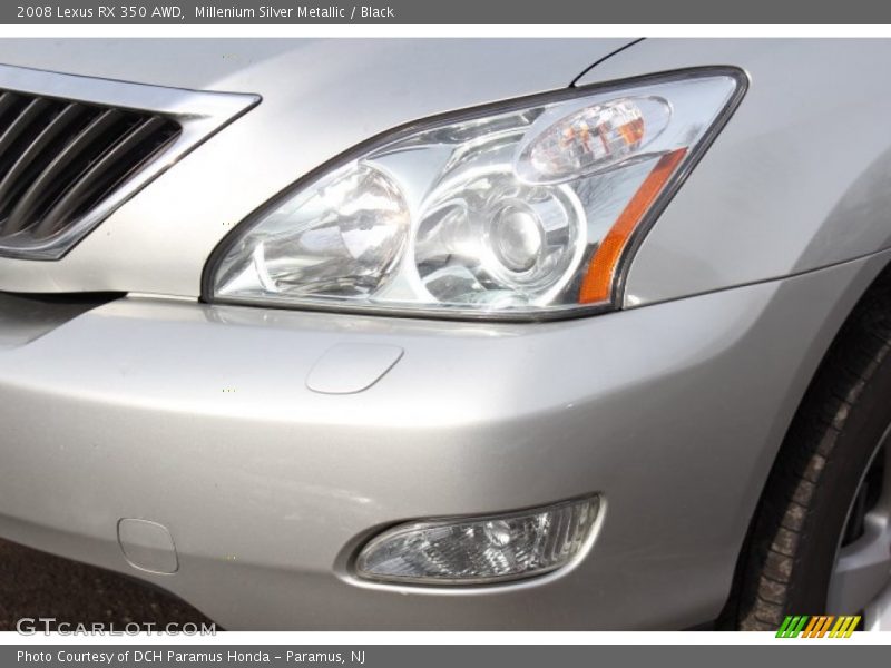 Millenium Silver Metallic / Black 2008 Lexus RX 350 AWD