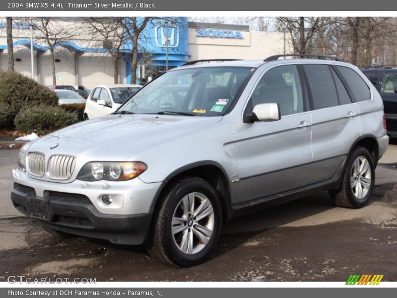 Titanium Silver Metallic / Black 2004 BMW X5 4.4i